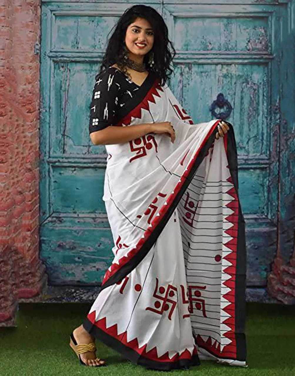 Bandhani Silk Cotton Linen Sarees Ladies Saree - MYLUXURY LANE ENTERPRISE